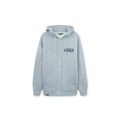 Hooded Deluxe Jacket 022 heather grey M