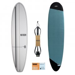 1rst Ride Mailbu 7´10  naked + Sock + Leash + Wax