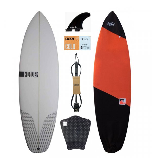 Skate 6´2 naked + pad + fins + leash + boardbag