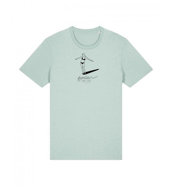 Classic T Unisex Longboard Girl caribean blue L