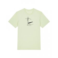 Classic T Unisex Longboard Girl steem green M