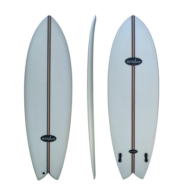 Retro Fish Custom 5´10 double stringer pvc inlay Ltd.