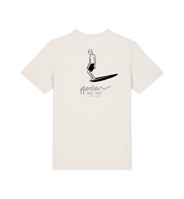 Classic T Unisex Boy Longboard white back print